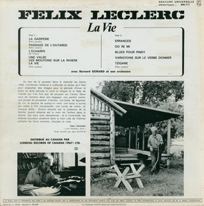 Leclerc f%c3%a9lix la vie 1967 dos