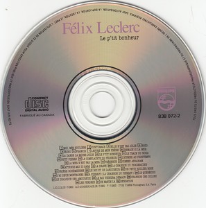 Leclerc f%c3%a9lix vol 1 le p'tit bonheur 1989 cd