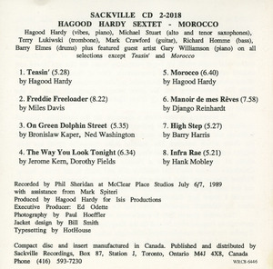 Cd hagood hardy sextet %e2%80%93 morocco back