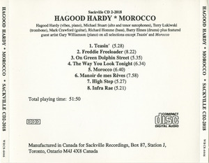 Cd hagood hardy sextet %e2%80%93 morocco inlay