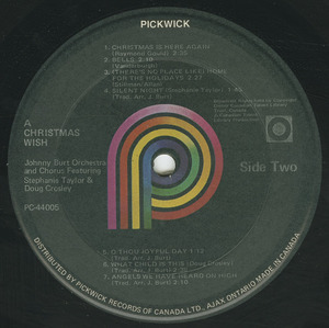 Johnny burt orchestra   a christmas wish label 02