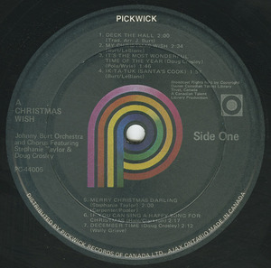 Johnny burt orchestra   a christmas wish label 01