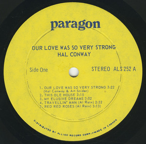 Hal conway   our love was so very strong label 01