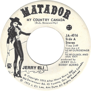 Jerry eli my country canada matador a