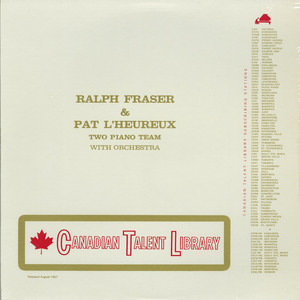 Ralph fraser   pat l'heureux   the two piano team of front