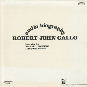 Robert john gallo   autobiography front