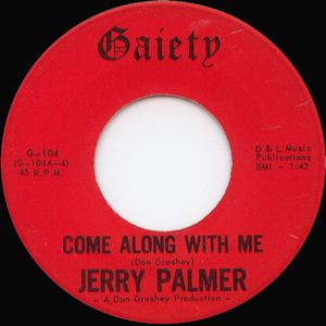 Palmer  jerry   come along with me bw hey  sweet baby %281%29