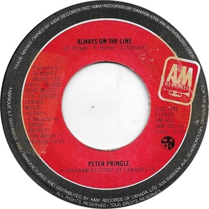 Peter pringle always on the line am