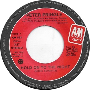 Peter pringle hold on to the night am a