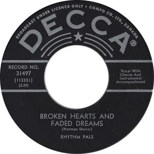 Rhythm pals broken hearts and faded dreams decca a