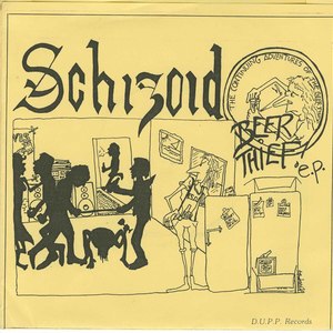 45 schizoid beer thieg pic sleeve front