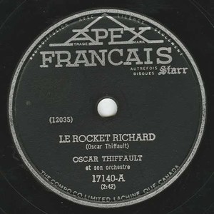78 oscar thiffault le rocket richard label