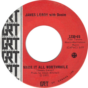James leroy with denim make it all worthwhile 1973 aii