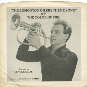 45 claude scott   the edmonton oilers theme song front