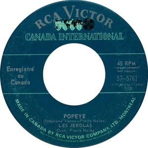 Les jerolas popeye rca victor canada international a iv