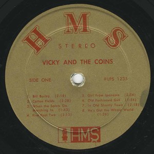Vicky and the coins st side 01 on hms %28lp%29 label