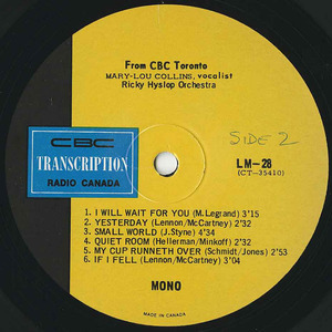 Mary lou collins   ricky hyslop cbc lm 28 label 02