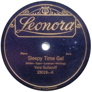 Vera guilaroff sleepy time gal leonora 78