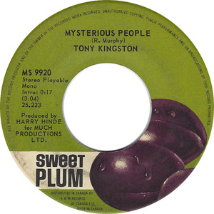 Tony kingston mysterious people sweet plum