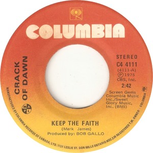 Crack of dawn keep the faith 1975