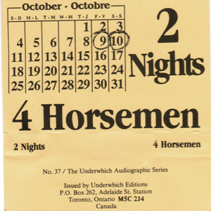 Horsemen two nights cover