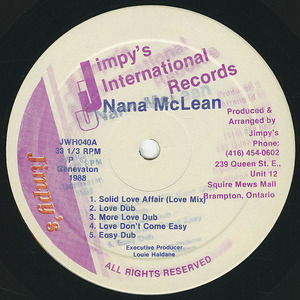 Nana mclean   solid love affair label 01