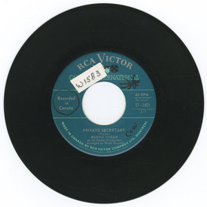 45 bonnie huber   private secretary vinyl 01