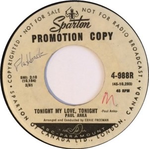 Paul anka tonight my love tonight sparton 2