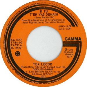 Tex lecor si tu ten vas demain gamma a zz