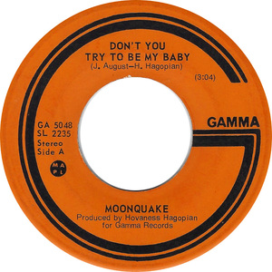 Moonquake dont you try to be my baby 1974
