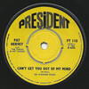 Can't Get You Out Of My Mind b/w Givin' In (With The Tiaras and Art Snider)