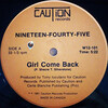 Girl Come Back // Girl Come Back