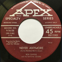 Never Anymore b/w She'll Never Know