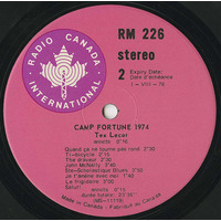 Camp Fortune (split with David Wiffen)