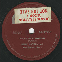 Want Me a Woman b/w Blue Steel