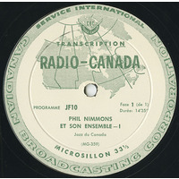 Programme JF9-10 (split with Steve Garrick et son Ensemble)