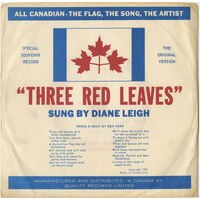 Three Red Leaves b/w The Biggest Hurt Of All (picture sleeve)