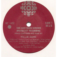 Songs Composed and Sung By Willie Dunn