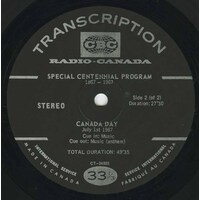 Special Centennial Program - Program du Centennaire 1867-1967