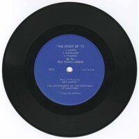 Manitoba Cities, Manitoba Towns b/w Lord Selkirk Song (picture sleeve)