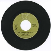 (The Best Part Of) Breakin' Up b/w Bet No One Ever Hurts This Bad