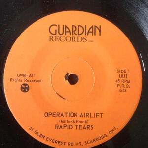 Operation Airlift b/w Tomorrow (picture sleeve)