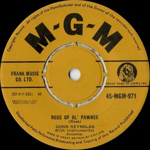 Rose Of Ol' Pawnee b/w All Alone (With No One By My Side)