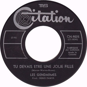 Je Suis Blessé b/w Tu Devais Être Une Jolie Fille