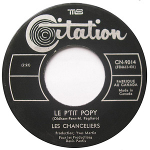 Le P'tit Popy b/w La Génération D'aujourd'hui