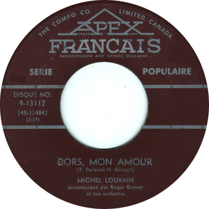 Dors, mon amour b/w Tu n'as pas compris