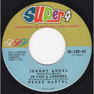 Johnny Angel / Je Vais A Londres b/w Liverpool / Oublie Ces Mots