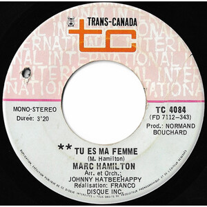 	Tu Es Ma Femme b/w Dans La Vie