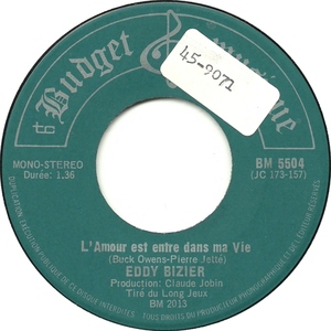 L'amour Est Entré dans Ma Vie b/w On M'appelle Play Boy