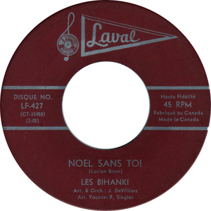  Noël Sans Toi b/w Vive Le Vent